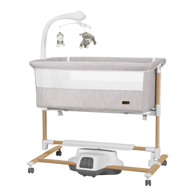 Детская кроватка-качалка CARRELLO Bloom CRL-10304 Silk Beige Wooden