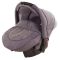 Автокресло Adamex Carlo ECO  серый лен - серое плетение