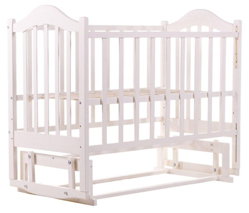 Кровать Babyroom Дина D201 маятник  белая
