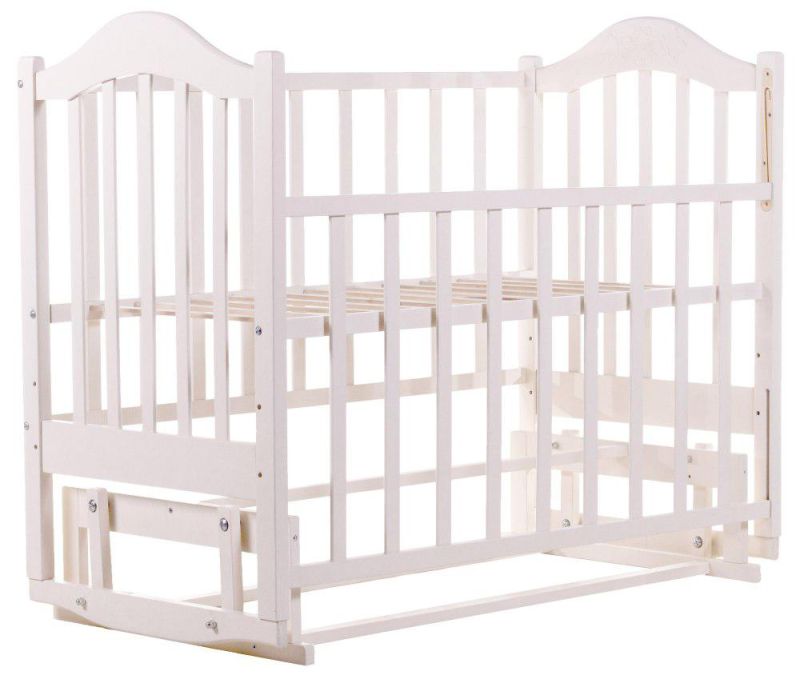 Кровать Babyroom Дина D201 маятник  белая