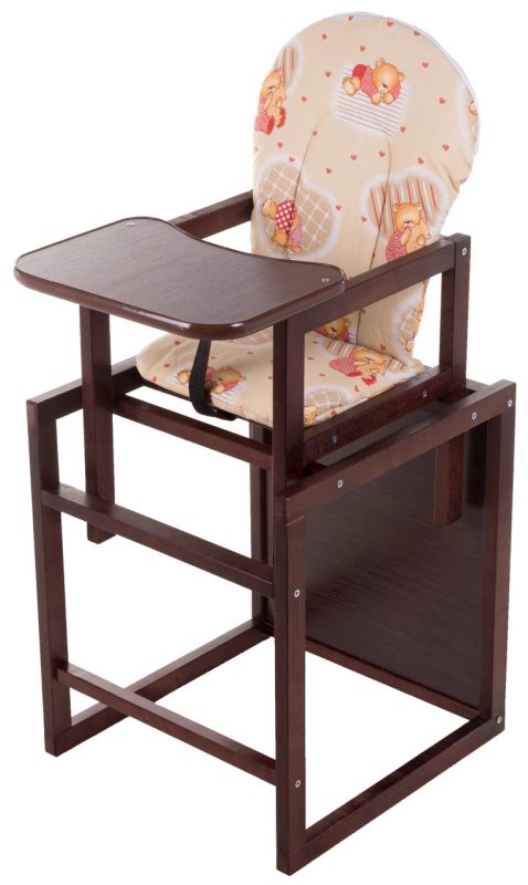 Стільчик-трансформер Babyroom Карапуз-120 тонований МДФ стільниця бежевий (ведмедики)