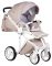 Коляска 2 в 1 Adamex Luciano кожа 100% 11S светло-капучино кожа