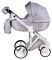 Коляска 2 в 1 Adamex Luciano jeans Q201 светло-серый (зигзаг)
