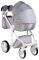 Коляска 2 в 1 Adamex Luciano jeans Q201 светло-серый (зигзаг)