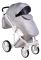 Коляска 2 в 1 Adamex Luciano jeans Q201 светло-серый (зигзаг)