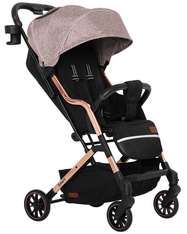Коляска прогулочная CARRELLO Smart CRL-5504 Milkshake Beige +дождевик S/1/