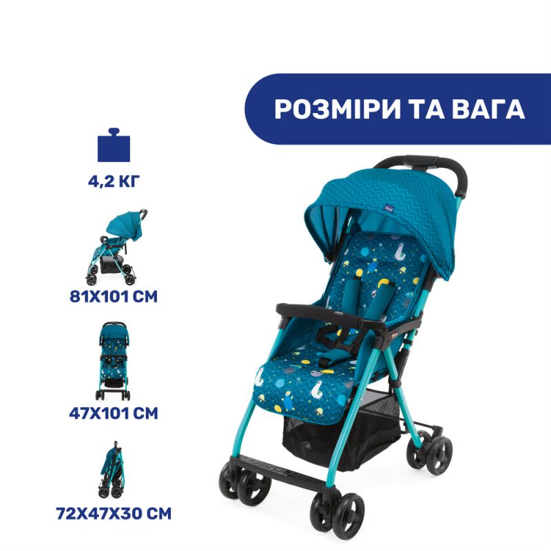 Прогулянкова коляска Chicco Ohlala 3 Sloth in Space