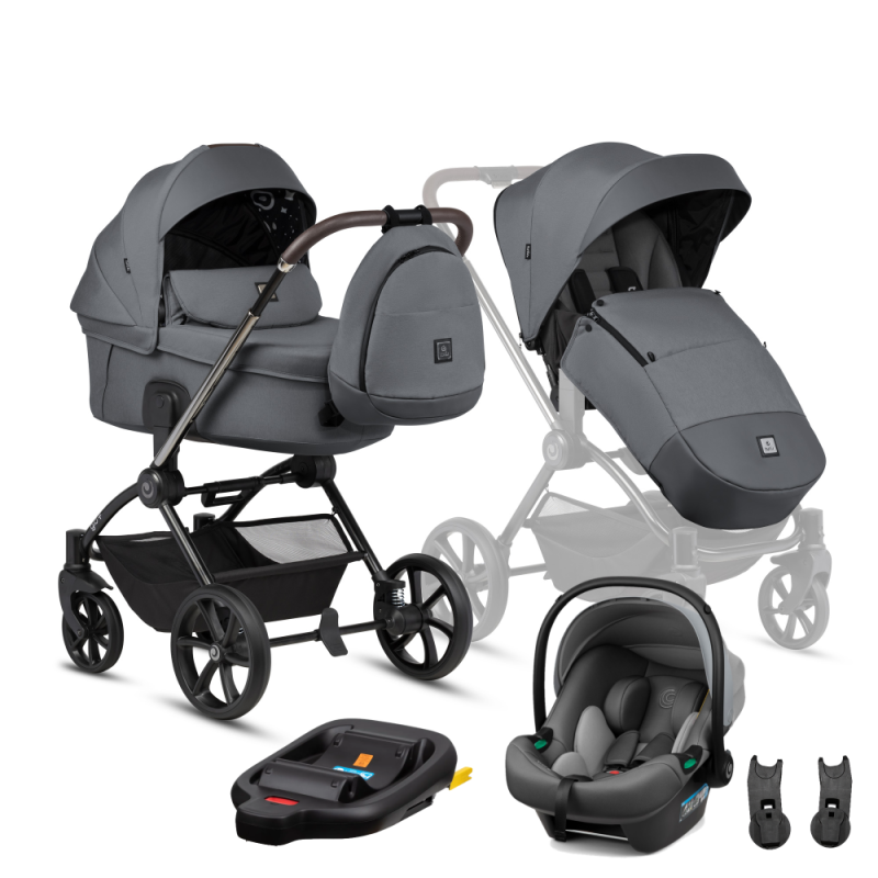 Коляска 2 в 1 TUTIS GIO+ Grigio