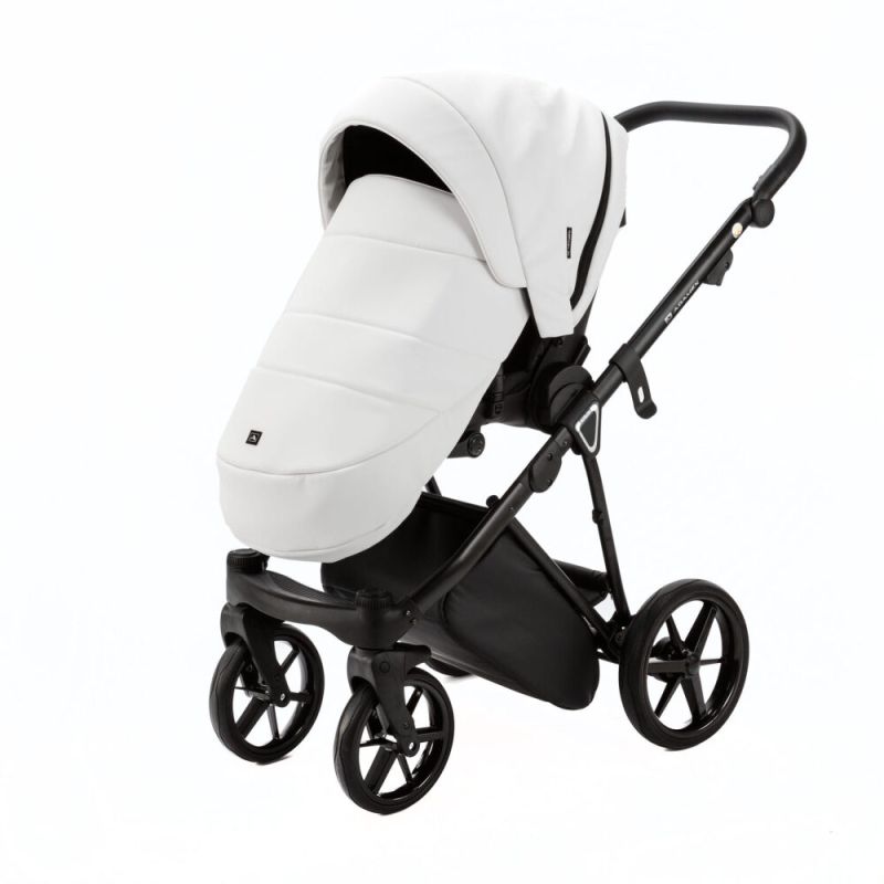 Коляска 2 в 1 Adamex Belissa ECO кожа 100% SA-4 темно-серый