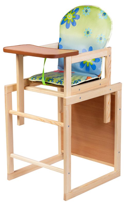 Стільчик-трансформер Наталка Зайчик-11 eko блакитний (квіти, тигра та вінні пух)