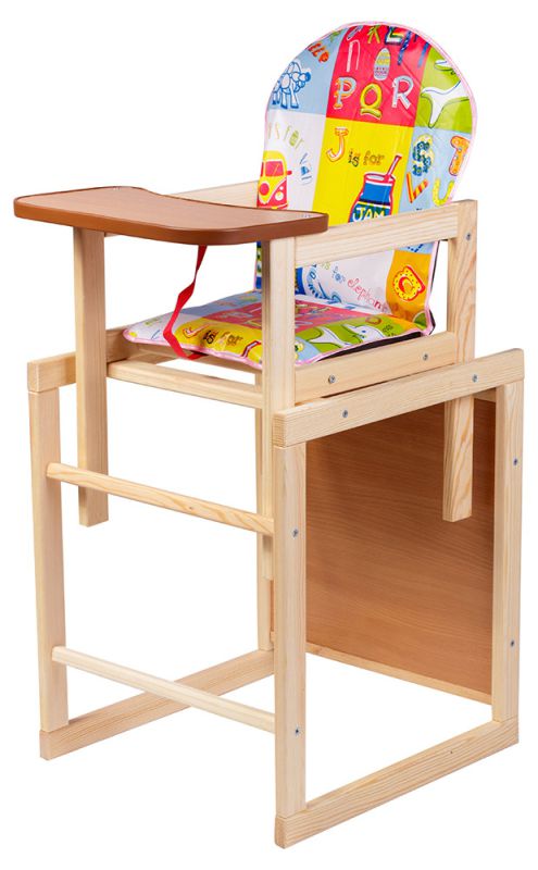 Стільчик-трансформер Наталка Зайчик-11 eko кольоровий (азбука)