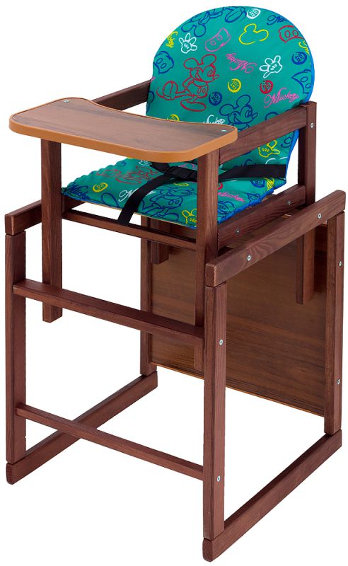 Стільчик-трансформер Наталка Зайчик люкс темний зелений (mickey mouse)