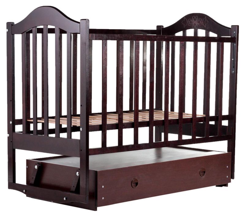 Кровать Babyroom Дина D303 маятник, ящик  венге