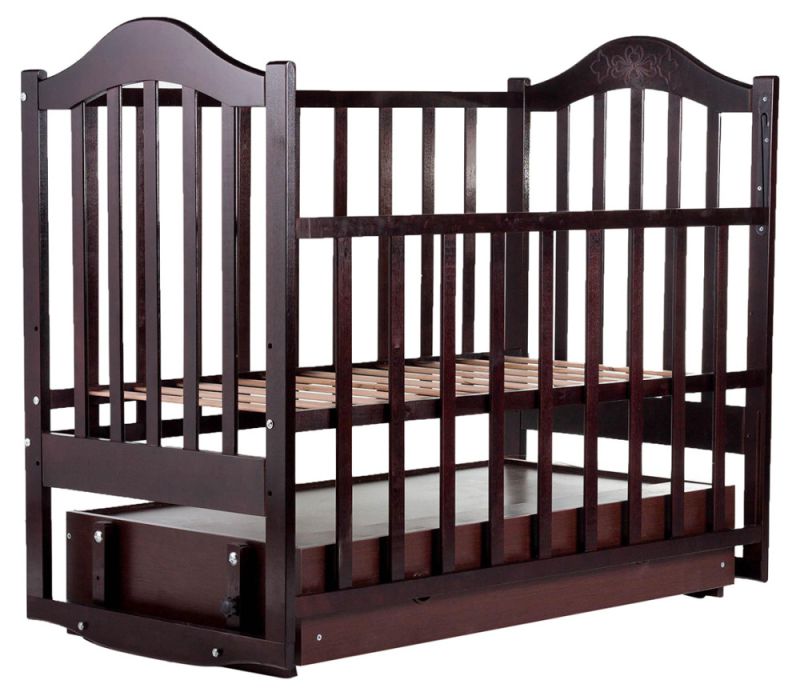 Кровать Babyroom Дина D303 маятник, ящик  венге