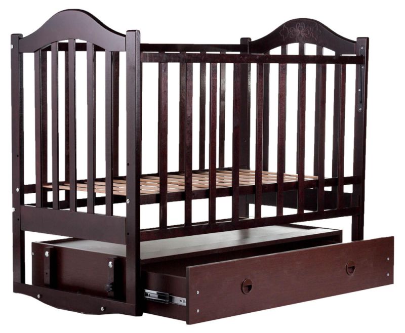 Кровать Babyroom Дина D303 маятник, ящик  венге