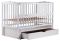 Кровать Babyroom Радуга маятник, ящик, откидной бок DVMYO-3  бук белый
