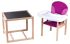 Стульчик- трансформер Babyroom Пони-230 eko без лака пластиковая столешница  малина-розовый