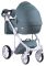 Коляска 2 в 1 Adamex Luciano кожа 100% Q114 нефрит