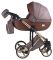 Коляска 2 в 1 Adamex Luciano Polar (Gold) Y801A коричневый (кожа) - капучино