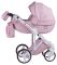 Коляска 2 в 1 Adamex Luciano шкіра 100% Q110 рожевий (пудра)