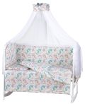Детская постель Babyroom Comfort-08 unicorn белый (единороги)
