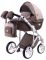 Коляска 2 в 1 Adamex Luciano jeans Q213 капучино (узор)