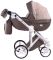 Коляска 2 в 1 Adamex Luciano jeans Q213 капучино (узор)