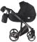 Коляска 2 в 1 Adamex Luciano Polar (Graphite) Y86 черный - черный в точку (хром рама)