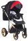 Коляска 2 в 1 Adamex Luciano Polar (Gold) Y804 красный (кожа) - черный