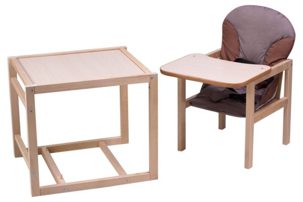 Стільчик-трансформер Babyroom Карапуз-100 eko МДФ стільниця капучино-шоколад