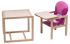 Стільчик-трансформер Babyroom Карапуз-100 eko МДФ стільниця малина-рожевий