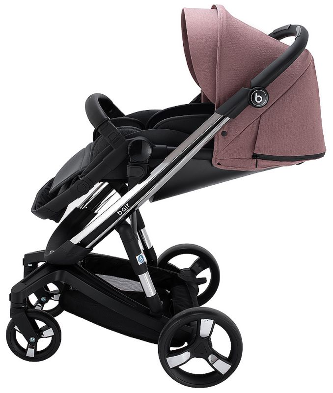 Коляска 2 в 1 Bair Electra B-touch system BE-04 dark pink (рожевий)