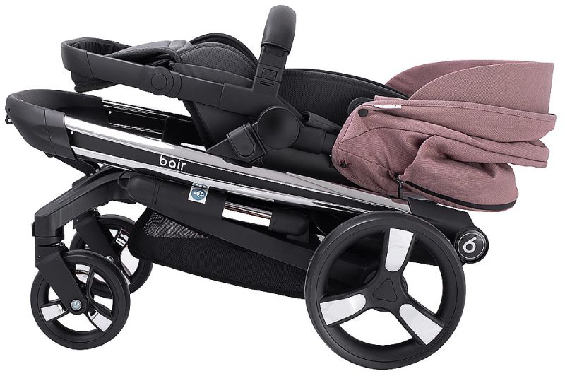 Коляска 2 в 1 Bair Electra B-touch system BE-04 dark pink (рожевий)