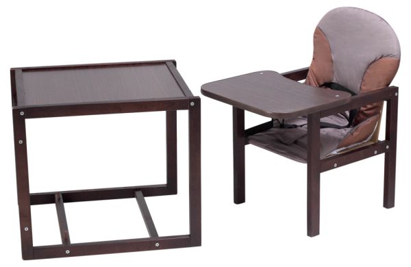 Стільчик-трансформер Babyroom Карапуз-120 тонований МДФ стільниця капучино-шоколад