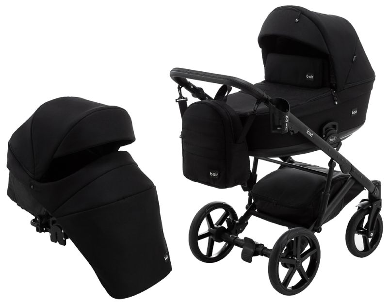 Коляска 2 в 1 Bair Kiwi Soft BKS-452 черный