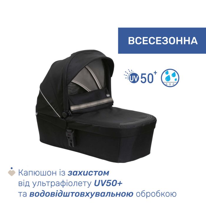 Коляска 2 в 1 Chicco Seety Etna Black