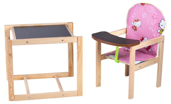 Стільчик-трансформер Наталка Зайчик-01 економ рожевий (hello kitty)