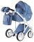 Коляска 2 в 1 Adamex Luciano jeans Q4 голубой