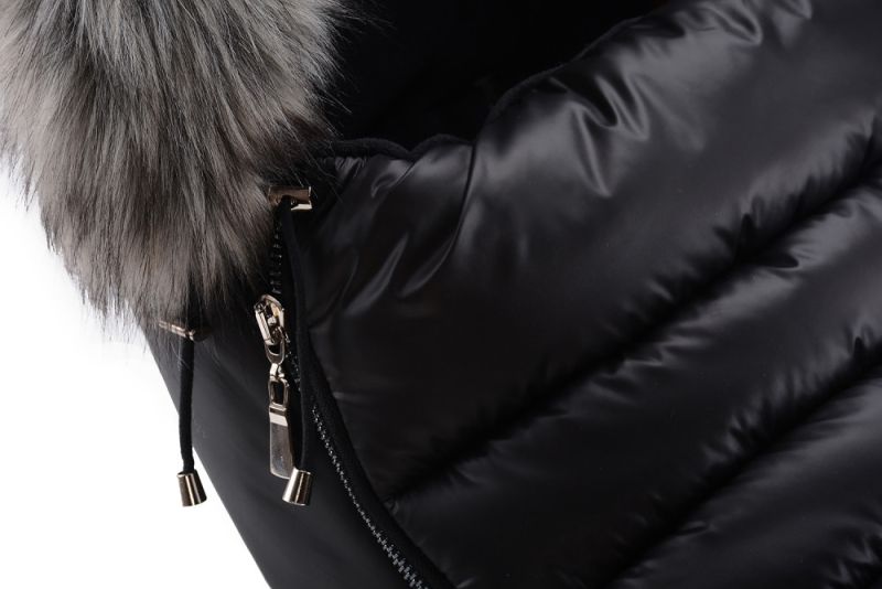 Зимний конверт Cottonmoose Alaska Premium 729/65/107/142 gray (черный-серый)