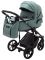 Коляска 2 в 1 Adamex Porto Light ECO кожа 100% SA-20 нефрит