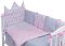 Детская постель Babyroom Classic Bortiki-01 (6 элементов)  розовый-белый-серый (кексы)