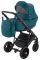 Коляска 2 в 1 Bair Bonita шкіра 100% B-15 морська хвиля