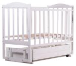 Кровать Babyroom Зайчонок Z301 маятник, ящик  белая