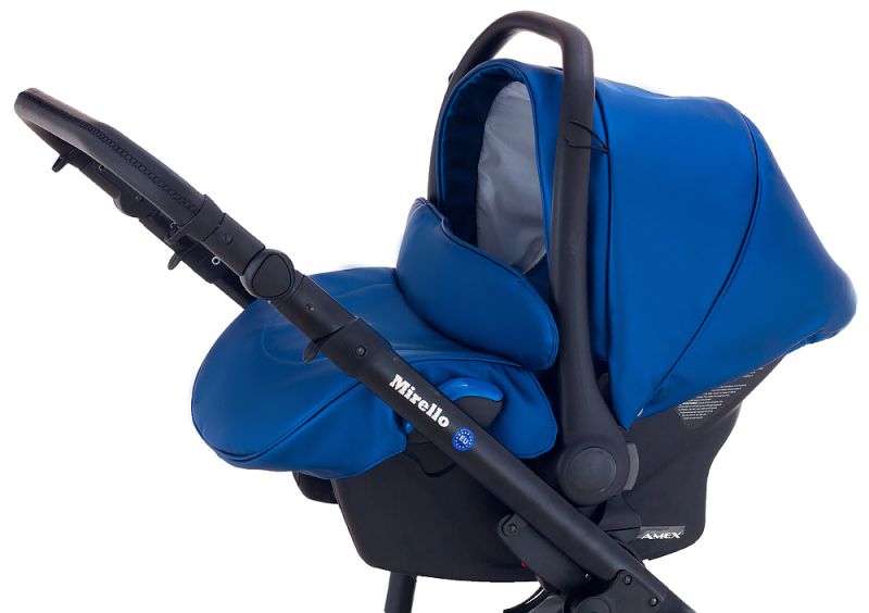 Автокрісло Adamex Kite шкіра 100% Y220 темно-синій перламутр