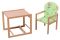 Стульчик- трансформер For Kids Бук-21 светлый мдф столешница  зеленый с рисунком