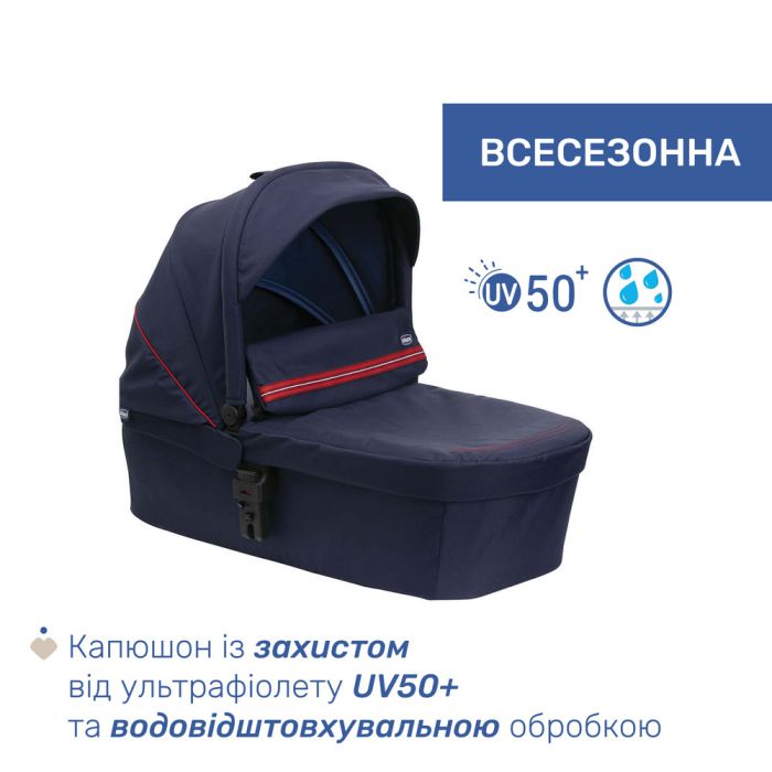 Коляска 2 в 1 Chicco Seety Oxford Blue