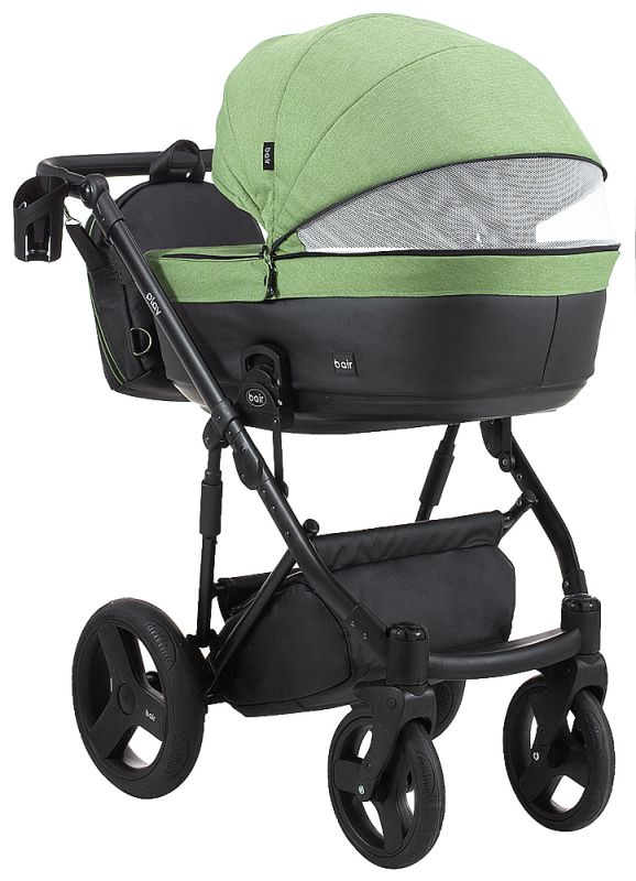Коляска 2 в 1 Bair Play Plus Soft BPS-946 оливка - хаки (кожа)