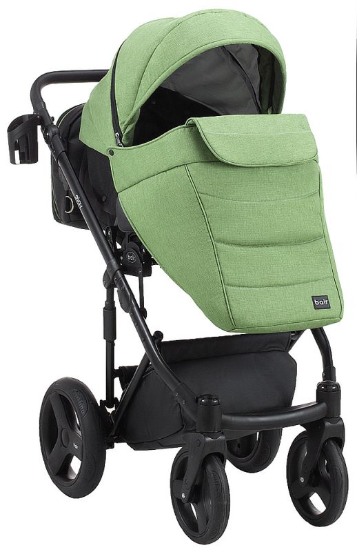 Коляска 2 в 1 Bair Play Plus Soft BPS-946 оливка - хаки (кожа)