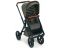 Коляска 2 в 1 Neonato Puro Urban на черной раме оливковый с черным полосками