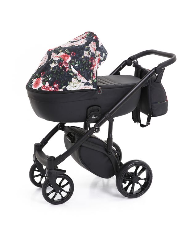 Коляска 2 в 1 Kidex K-Style Bloom of Rose Handle Black